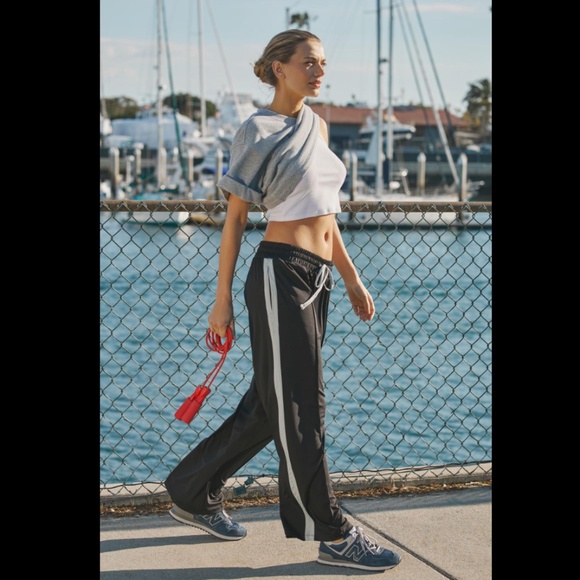 Anthropologie Daily Practice Side-Stripe Track Pants - Picture 1 of 3